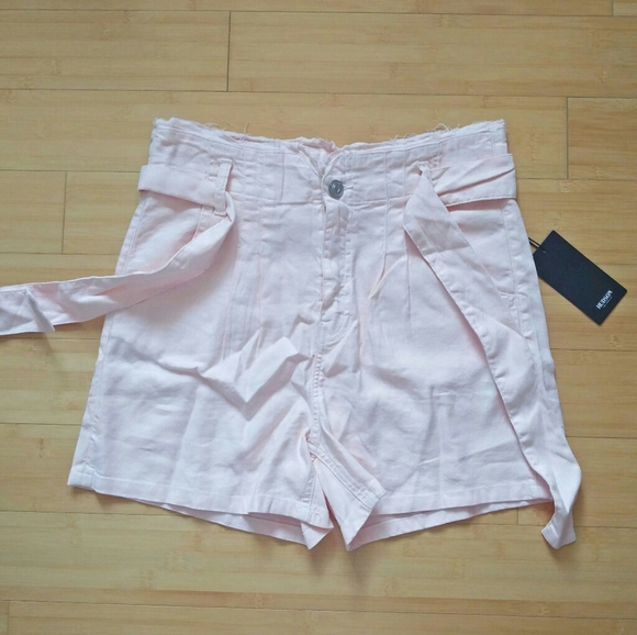 -NWT- Hudson Jeans Linen Blend Paperbag Shorts 30 - Picture 6 of 16